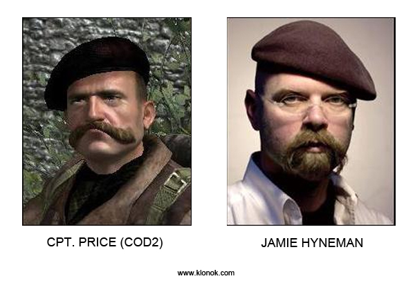 Cpt. Price - Jamie Hyneman
 
